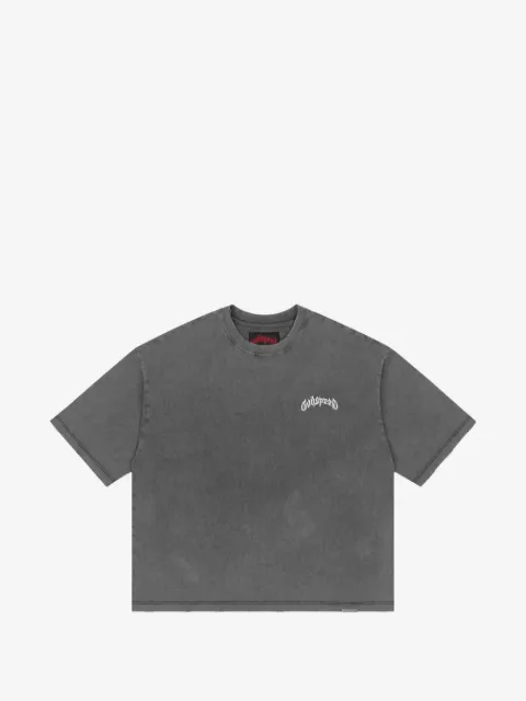 GODSPEED acid-wash logo-print T-shirt