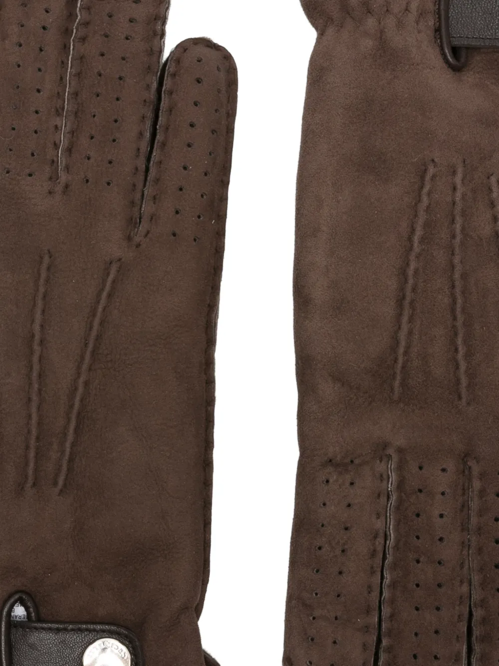 Brunello Cucinelli Ribgebreide handschoenen Bruin