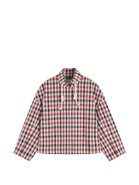 Tommy Hilfiger gingham-check drawstring jacket