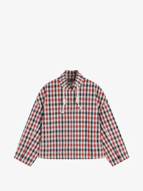 Tommy Hilfiger chamarra con motivo de cuadros gingham