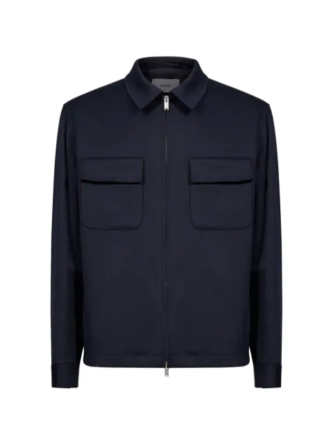 Lardini zip-up flap-pocket jacket