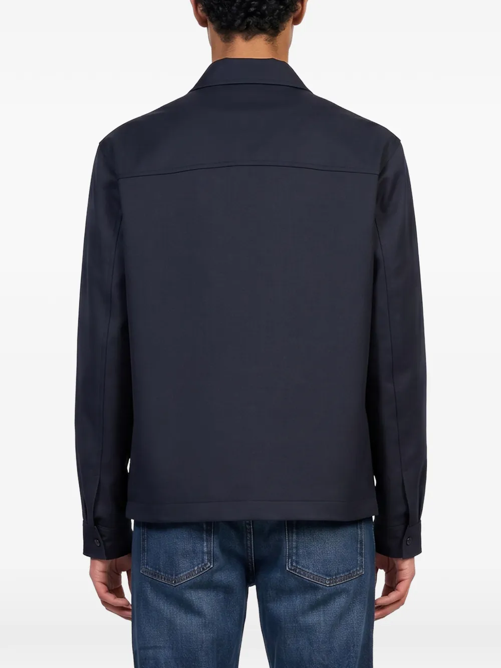 Lardini zip-up flap-pocket jacket Blauw