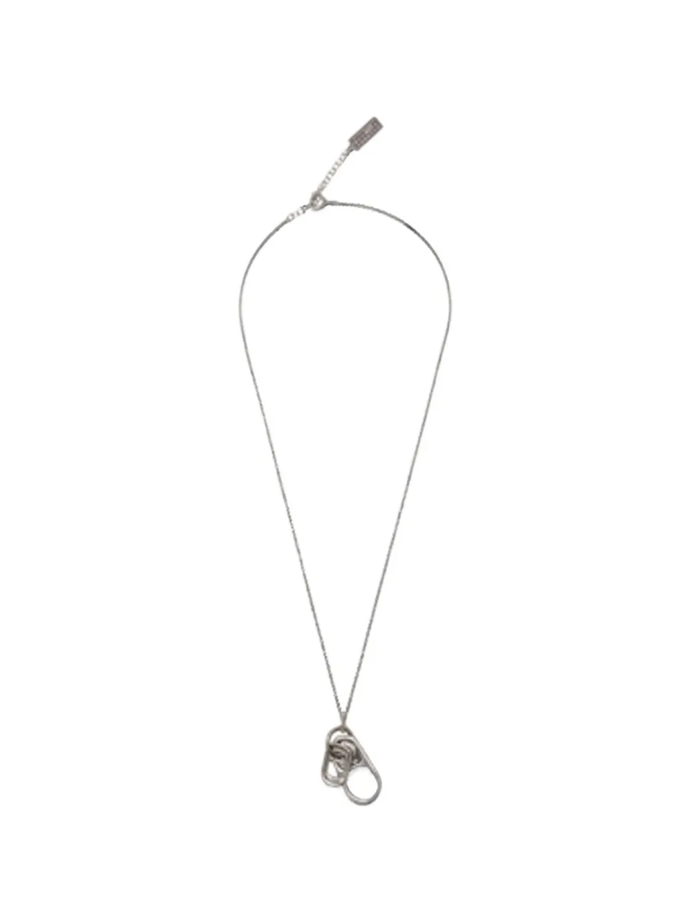 MM6 Maison Margiela pull-tab pendant necklace - Silber