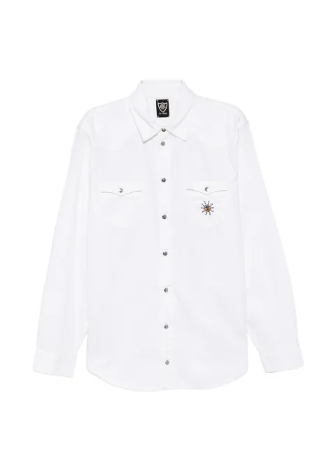 Htc Los Angeles embellished western-yoke shirt