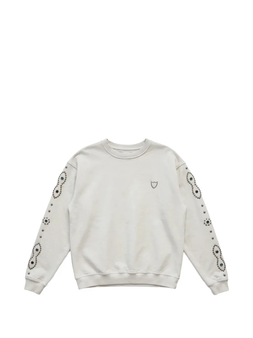 Htc Los Angeles stud-embellished sweatshirt - Bianco