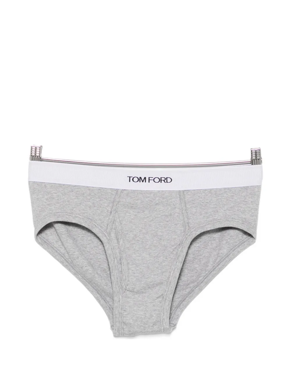 TOM FORD logo-waistband briefs - Grau