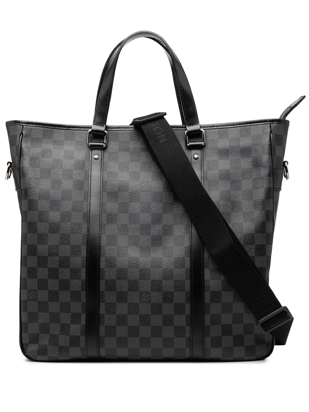 Louis Vuitton Pre-Owned 2010 Damier Graphite Tadao Satchel-Tasche - Schwarz