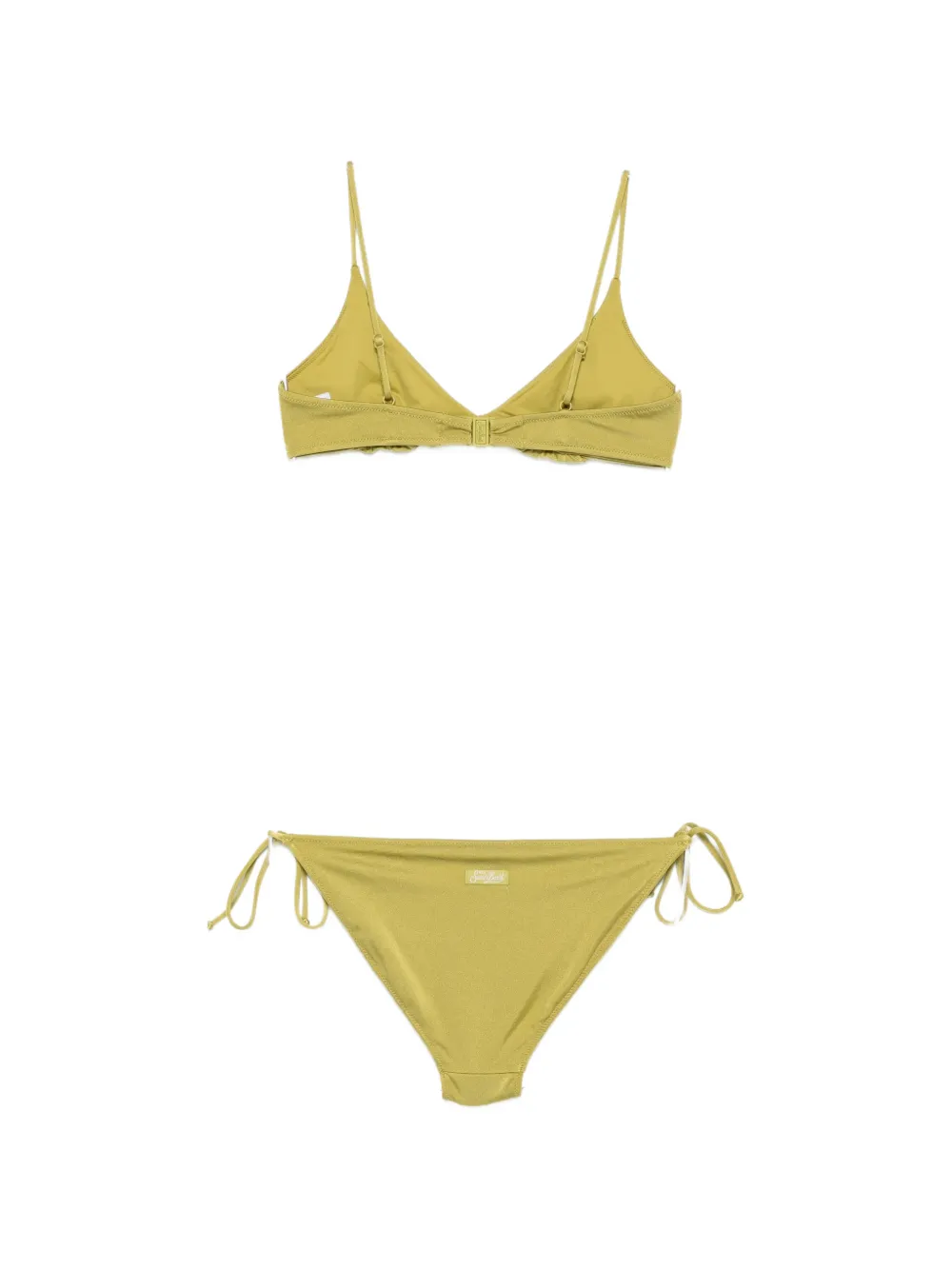MC2 Saint Barth Paloma bikini verfraaid met pailletten en zebraprint Groen