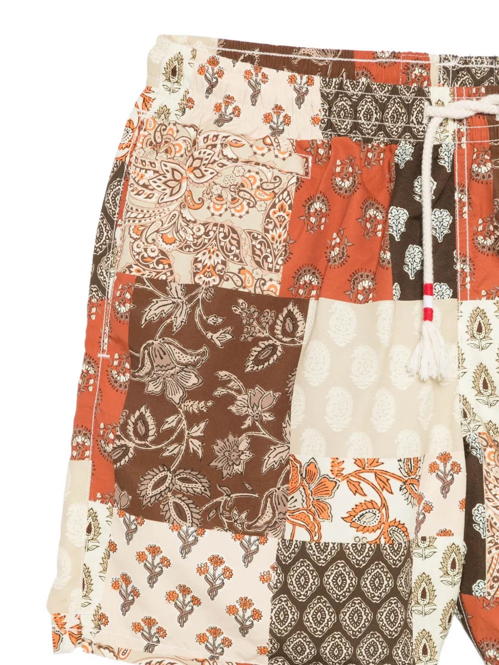 MC2 Saint Barth Caprese zwembroek met patchwork Beige