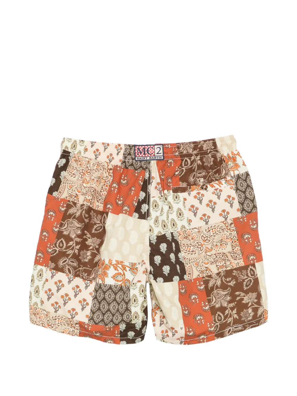 MC2 Saint Barth Caprese zwembroek met patchwork Beige