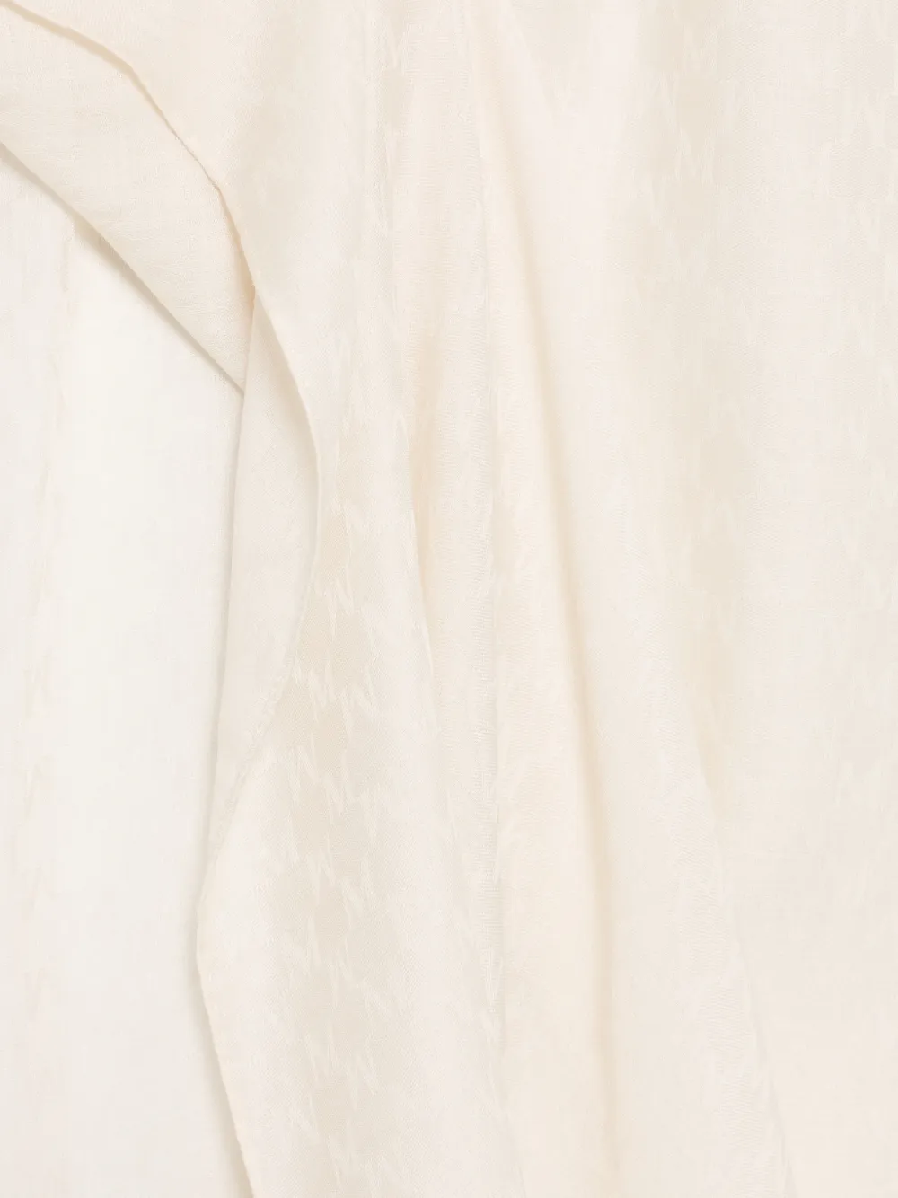 Max Mara Sjaal met monogram jacquard Beige