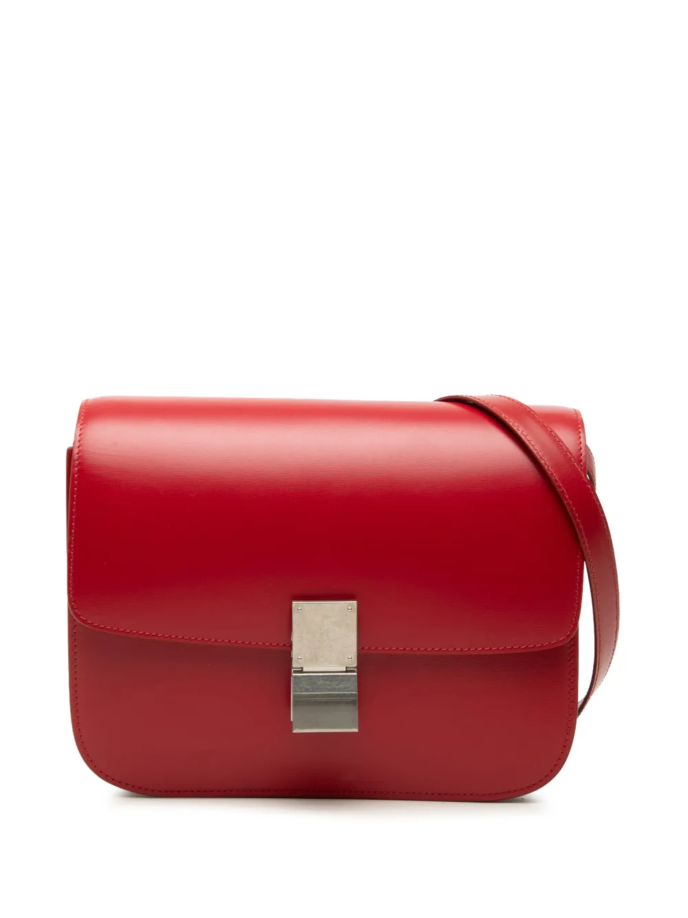 Celine Pre-Owned 2019 Medium Calfskin Classic Box crossbody bag - Rosso