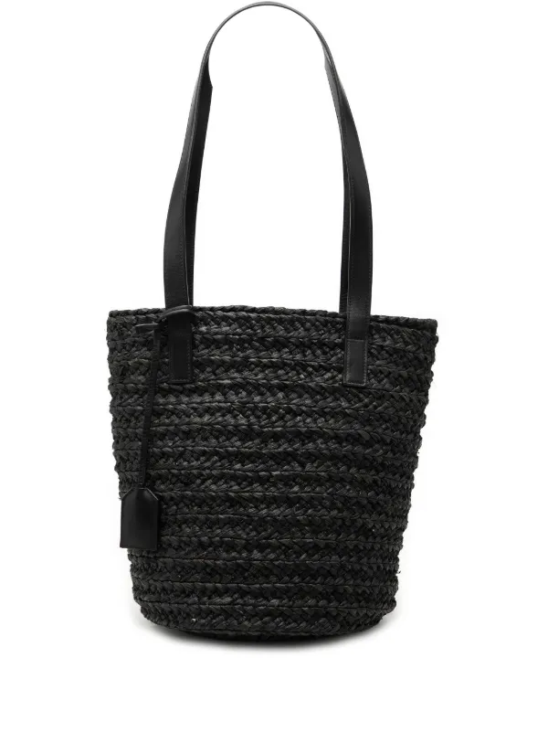 Saint Laurent Pre-Owned 2019 スモール ラフィア パニエ ハンドバッグ