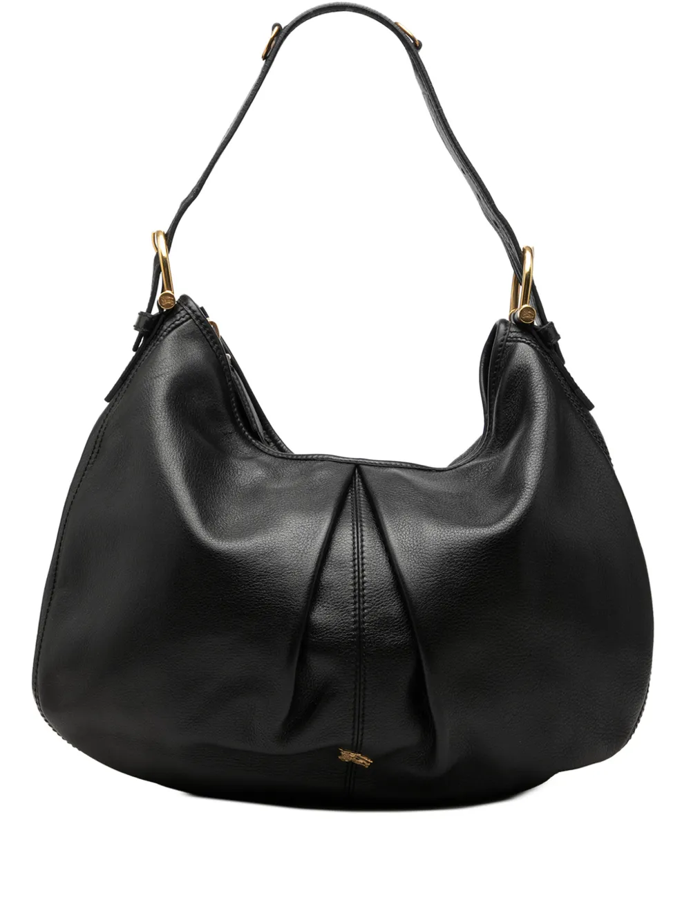 Burberry Pre-Owned 2000-2017 Large Leather Malika Hobo shoulder bag - Nero