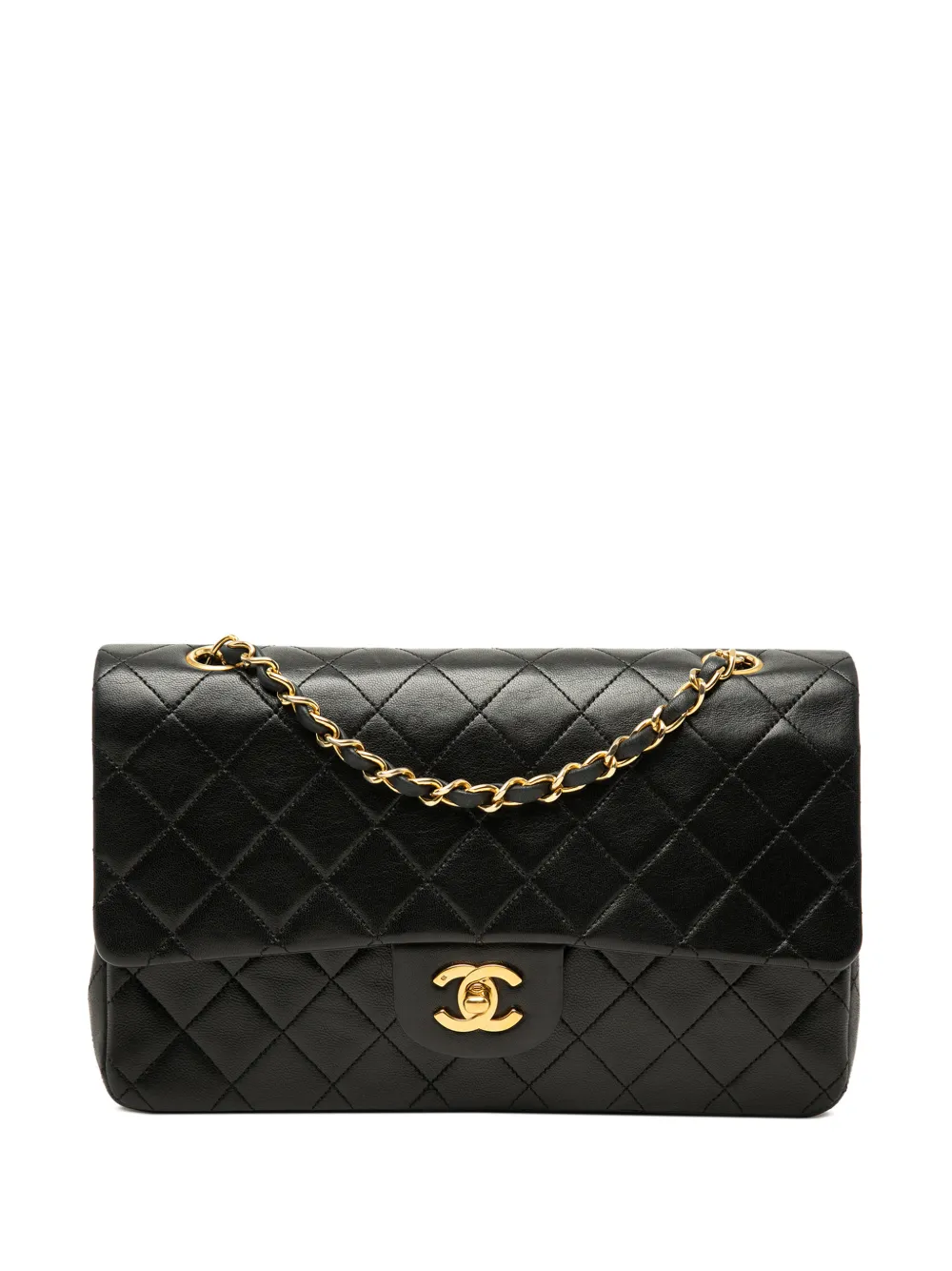 CHANEL Pre-Owned 1989-1991 Medium Classic Lambskin Double Flap shoulder bag - Nero