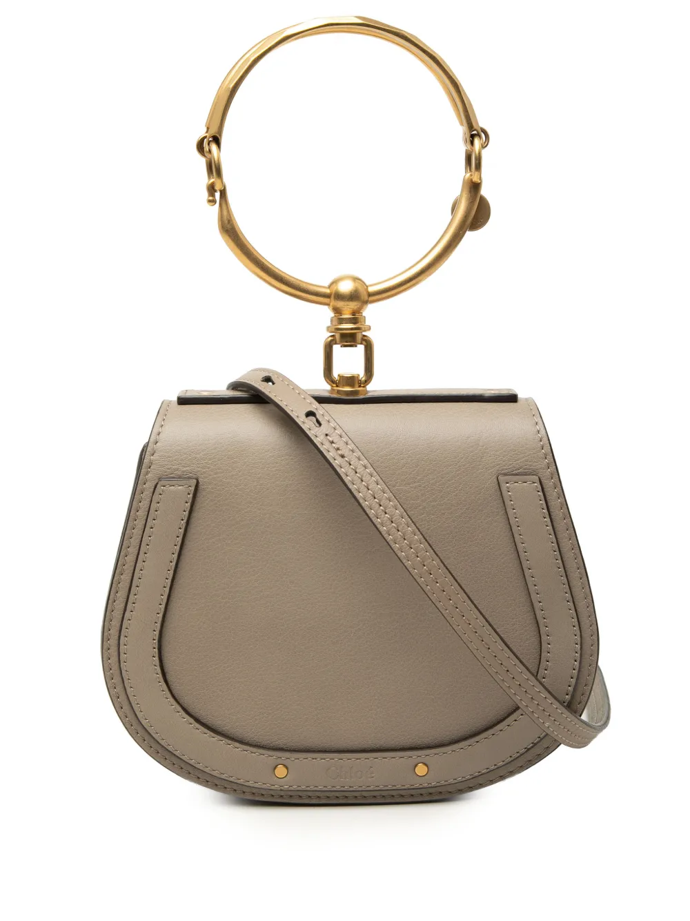 Chloé Pre-Owned 2017 Small Leather Nile Bracelet satchel - Marrone