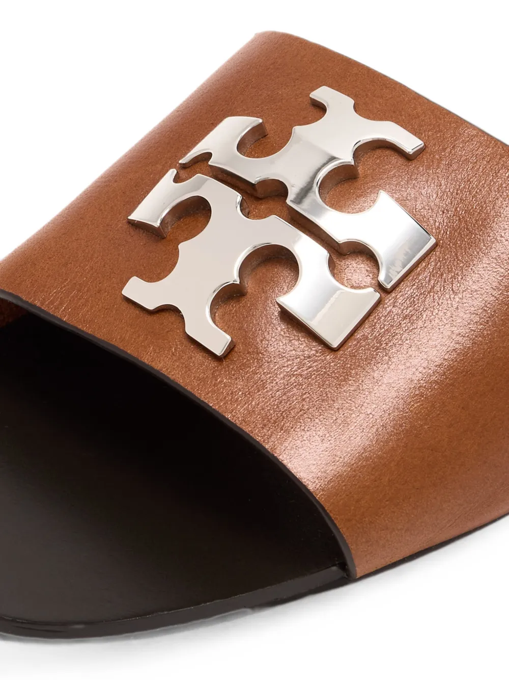 Tory Burch Charlie Cuoio Slide leather sandals Bruin