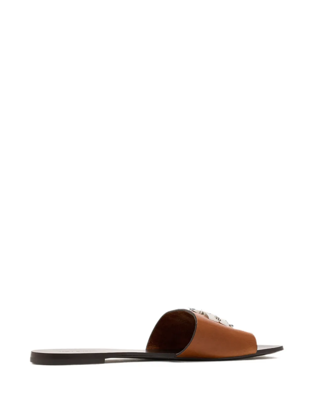 Tory Burch Charlie Cuoio Slide leather sandals Bruin