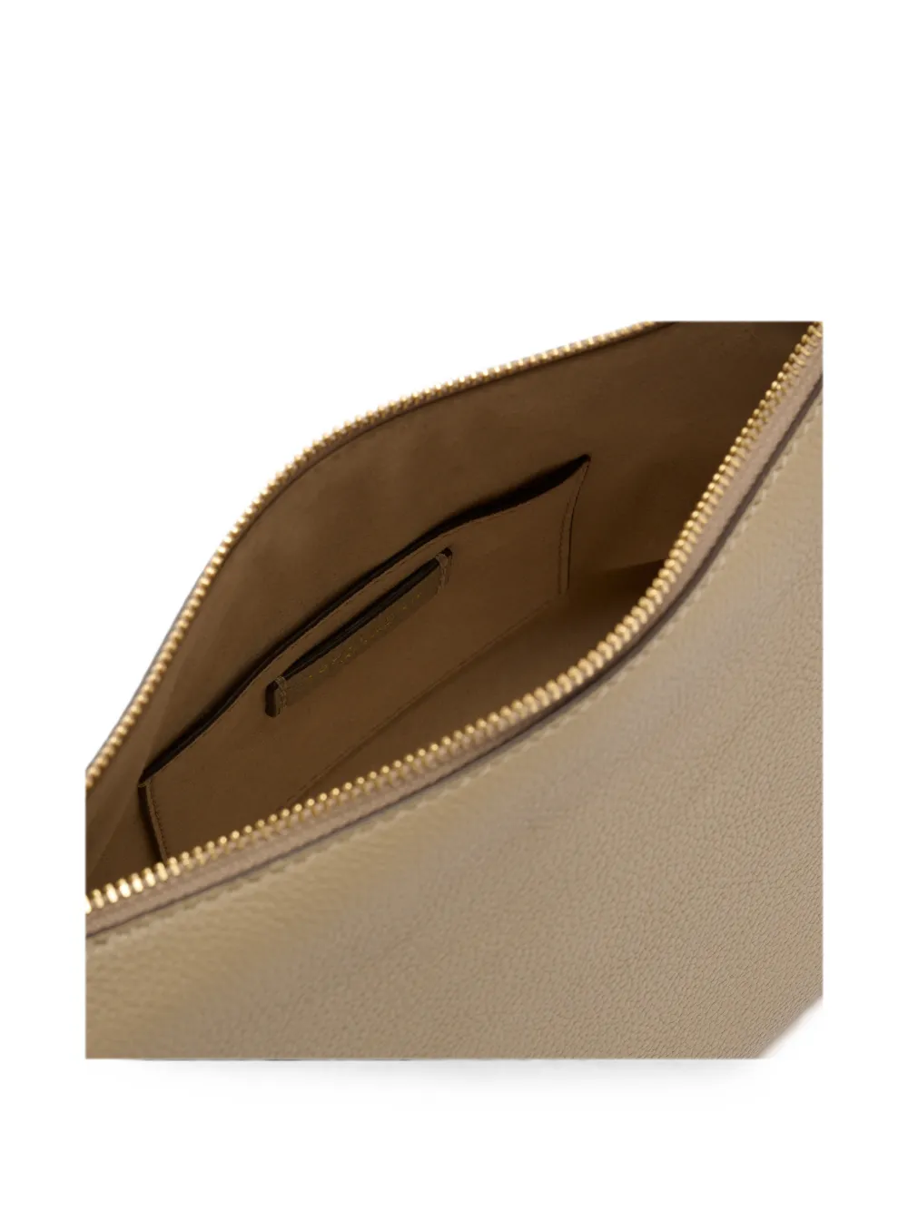 Tory Burch Kleine Mellow bewerkte schoudertas met logoplakkaat Beige