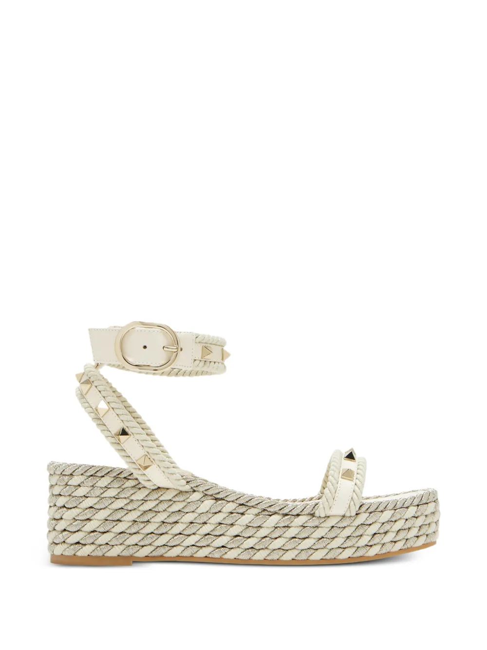Valentino Garavani Rockstud platform sandals - Toni neutri