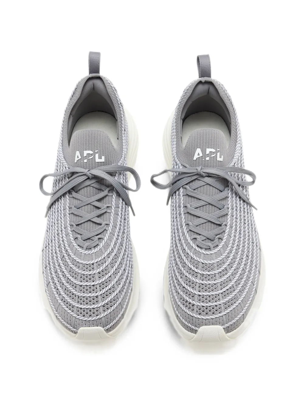 APL: ATHLETIC PROPULSION LABS knit lace-up sneakers Grijs