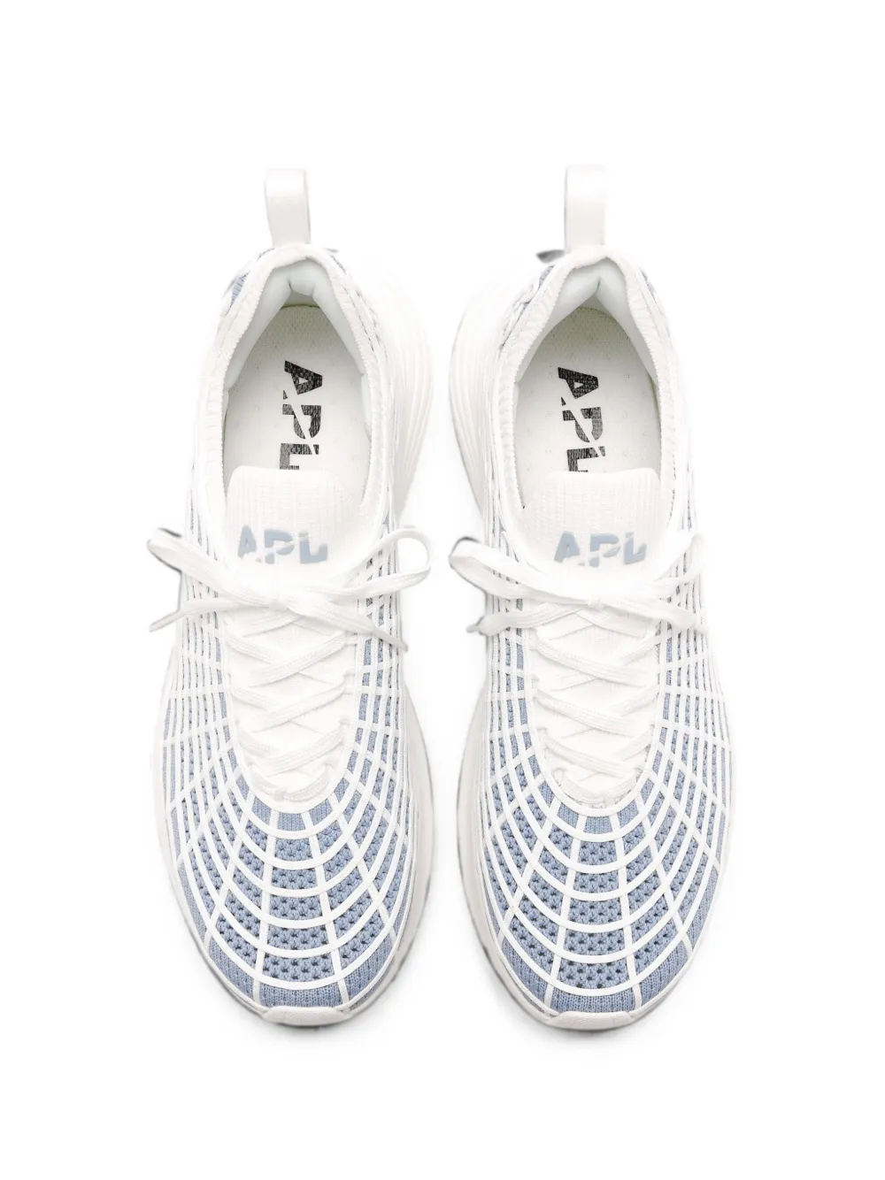 APL: ATHLETIC PROPULSION LABS TechLoom Zipline cage-detail lace-up sneakers Wit