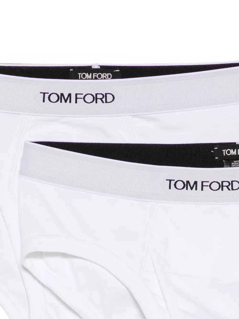 TOM FORD Slip met logoband Wit