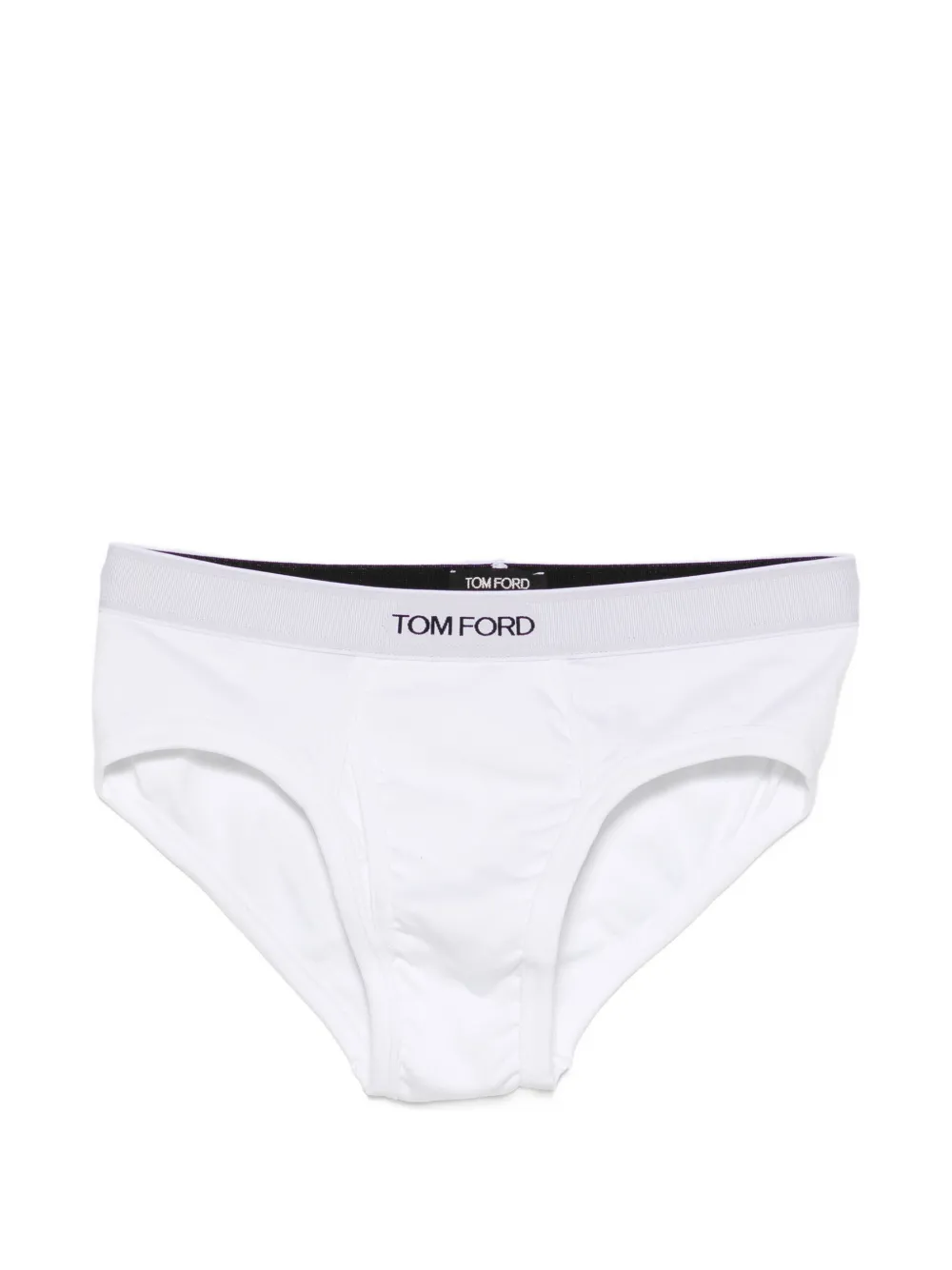 TOM FORD Slip met logoband Wit