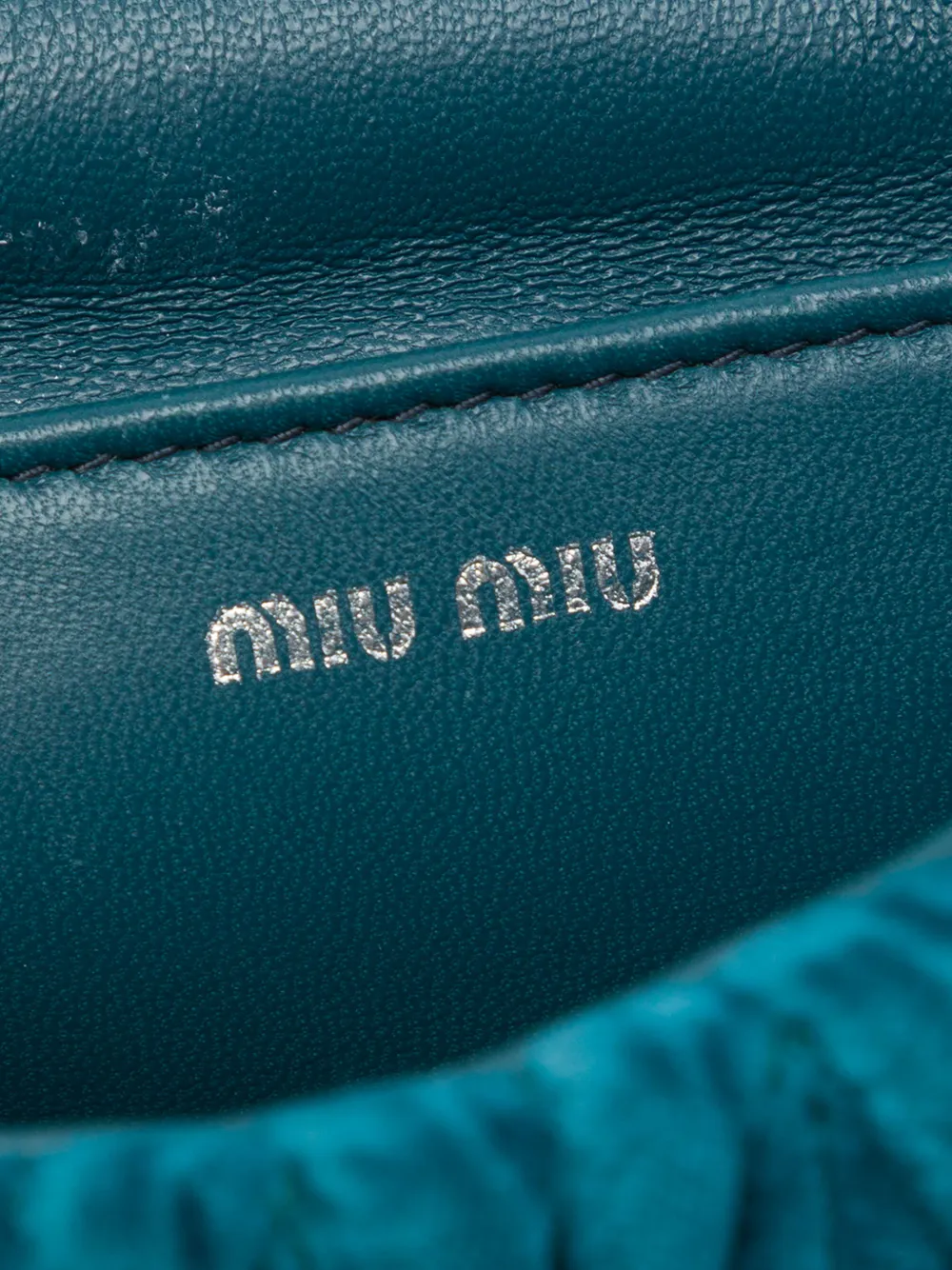 Miu Miu Pre-Owned 2010-2026 Matelasse Velvet Crystal Embellished