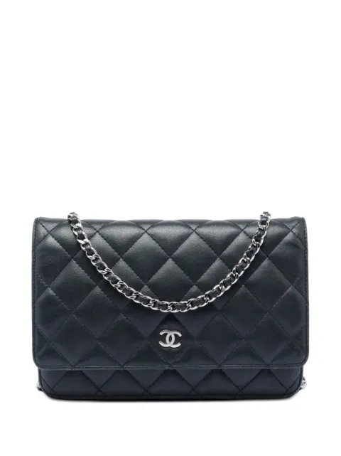 CHANEL Pre-Owned 2010-2011 CC Quilted Lambskin Wallet On Chain crossbody bag