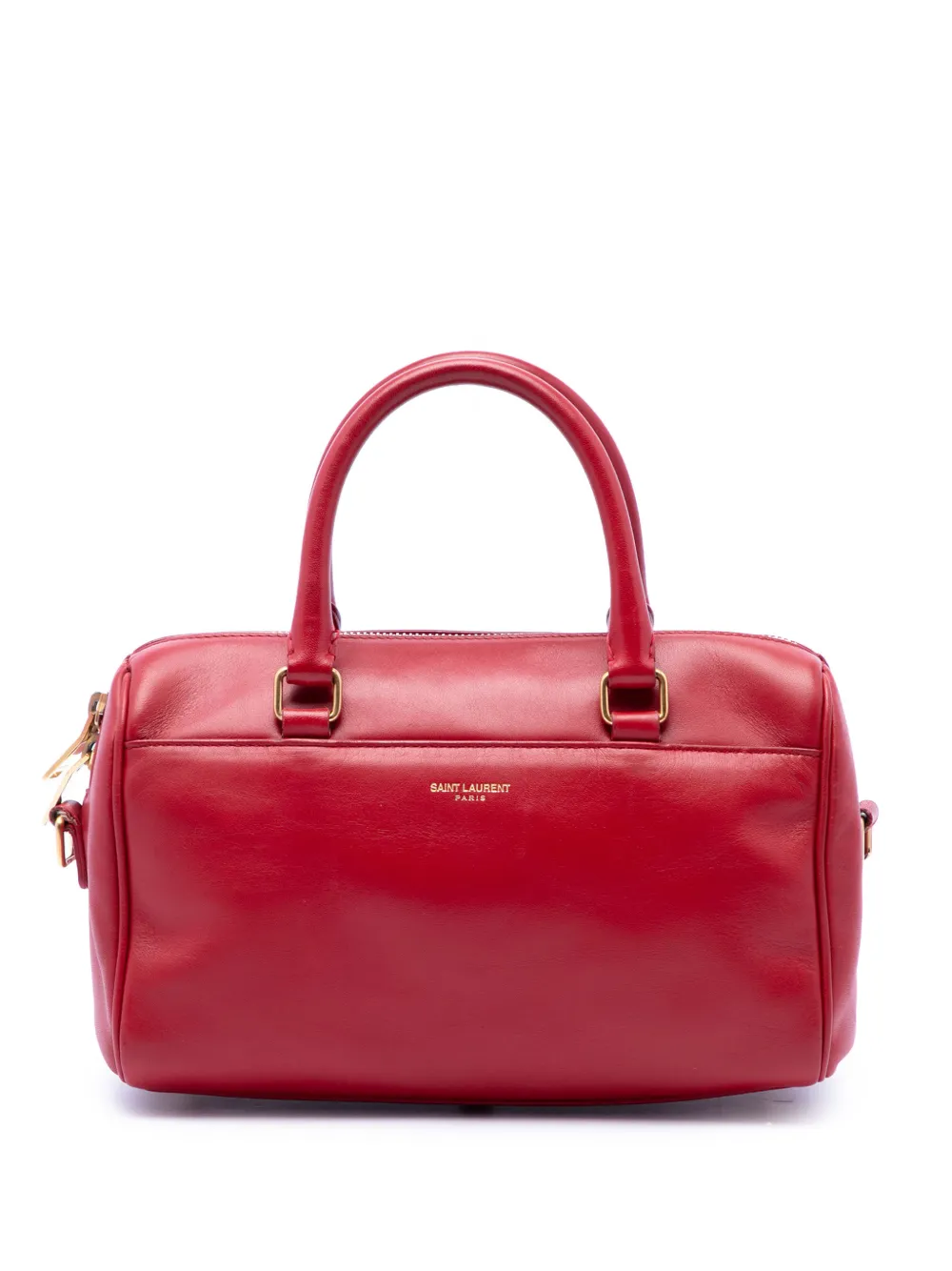 Saint Laurent Pre-Owned 2013-2026 Baby Leather Classic Duffle satchel - Rosso