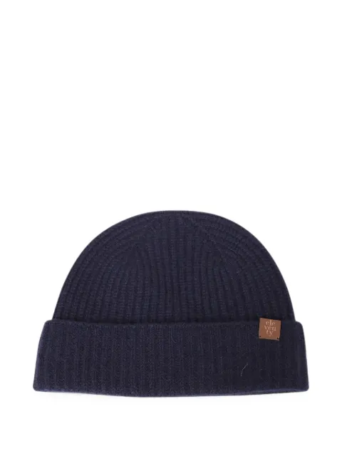 Eleventy ribbed-knit beanie hat
