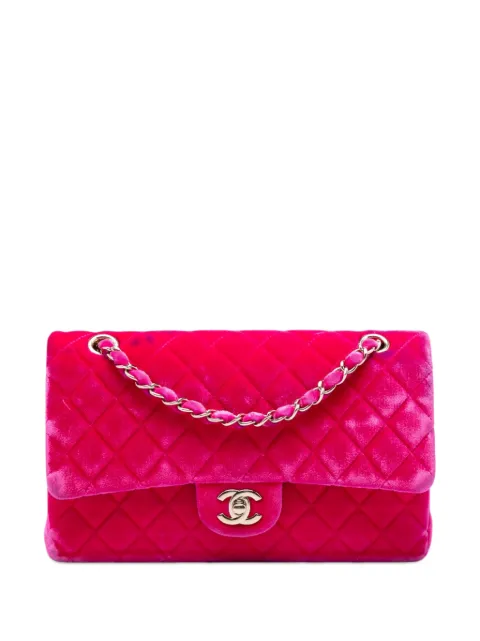CHANEL Pre-Owned 2015-2016 Medium Classic Velvet Double Flap shoulder bag