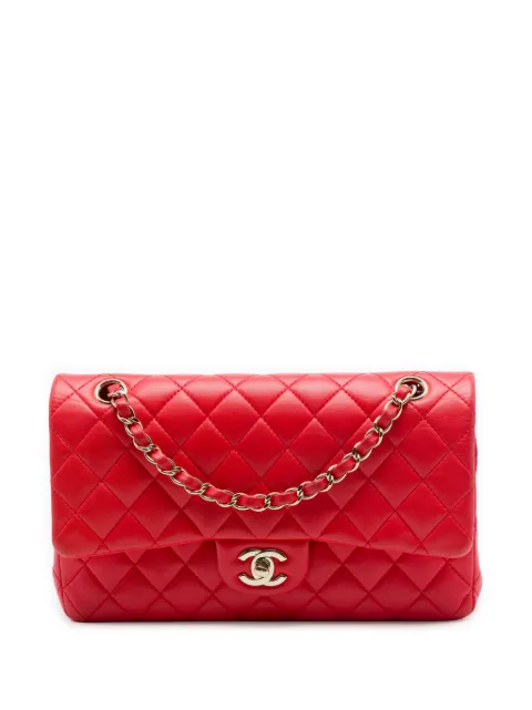 CHANEL Pre-Owned 2016-2017 Medium Classic Lambskin Double Flap shoulder bag