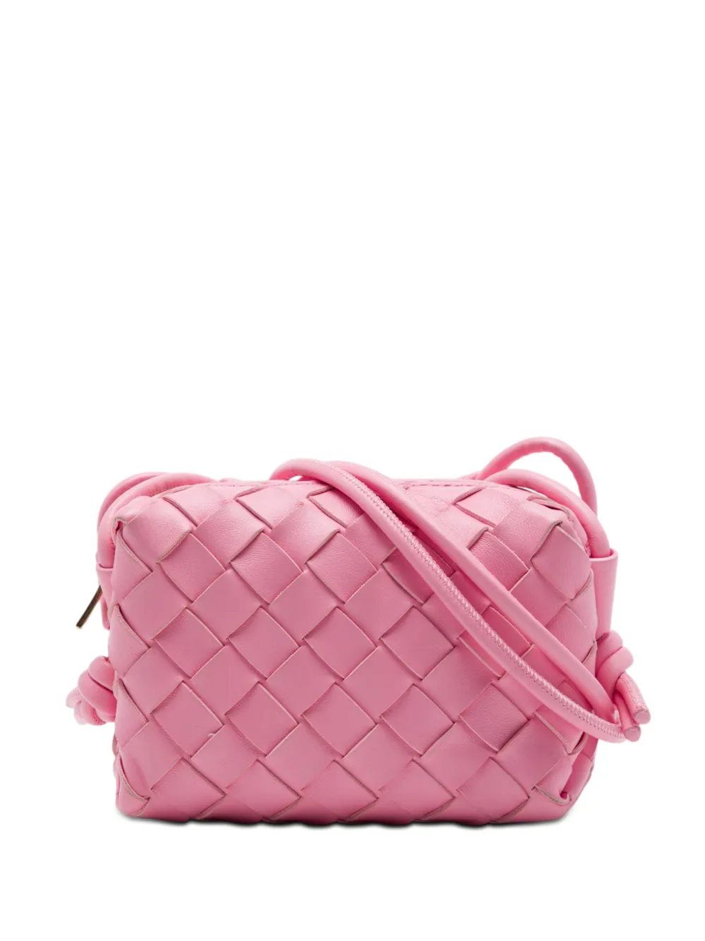 Bottega Veneta Pre-Owned 2012-2026 Candy Lambskin Intrecciato Loop Camera Bag crossbody bag - Rosa