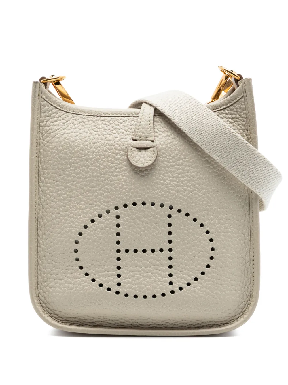Hermès Pre-Owned 2022 Clemence Evelyne I TPM 16 crossbody bag - Grigio