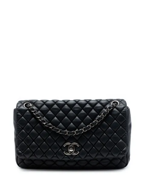 CHANEL Pre-Owned 2012-2013 Large Quilted Iridescent Calfskin New Bubble Flap shoulder bag