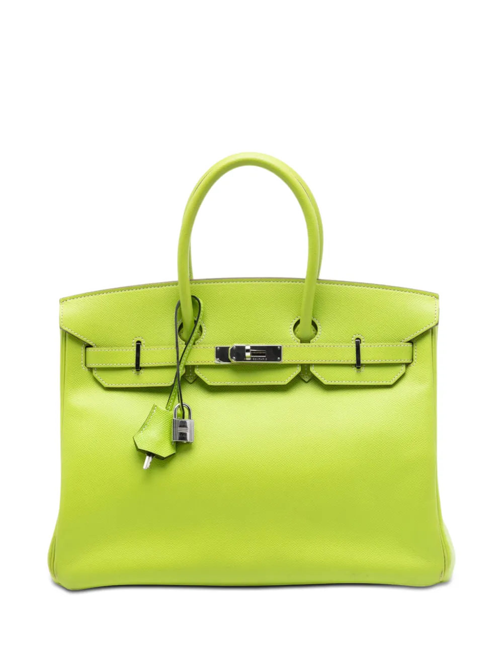 Hermès Pre-Owned 2011 Epsom Candy Verso Birkin Retourne 35 handbag - Verde