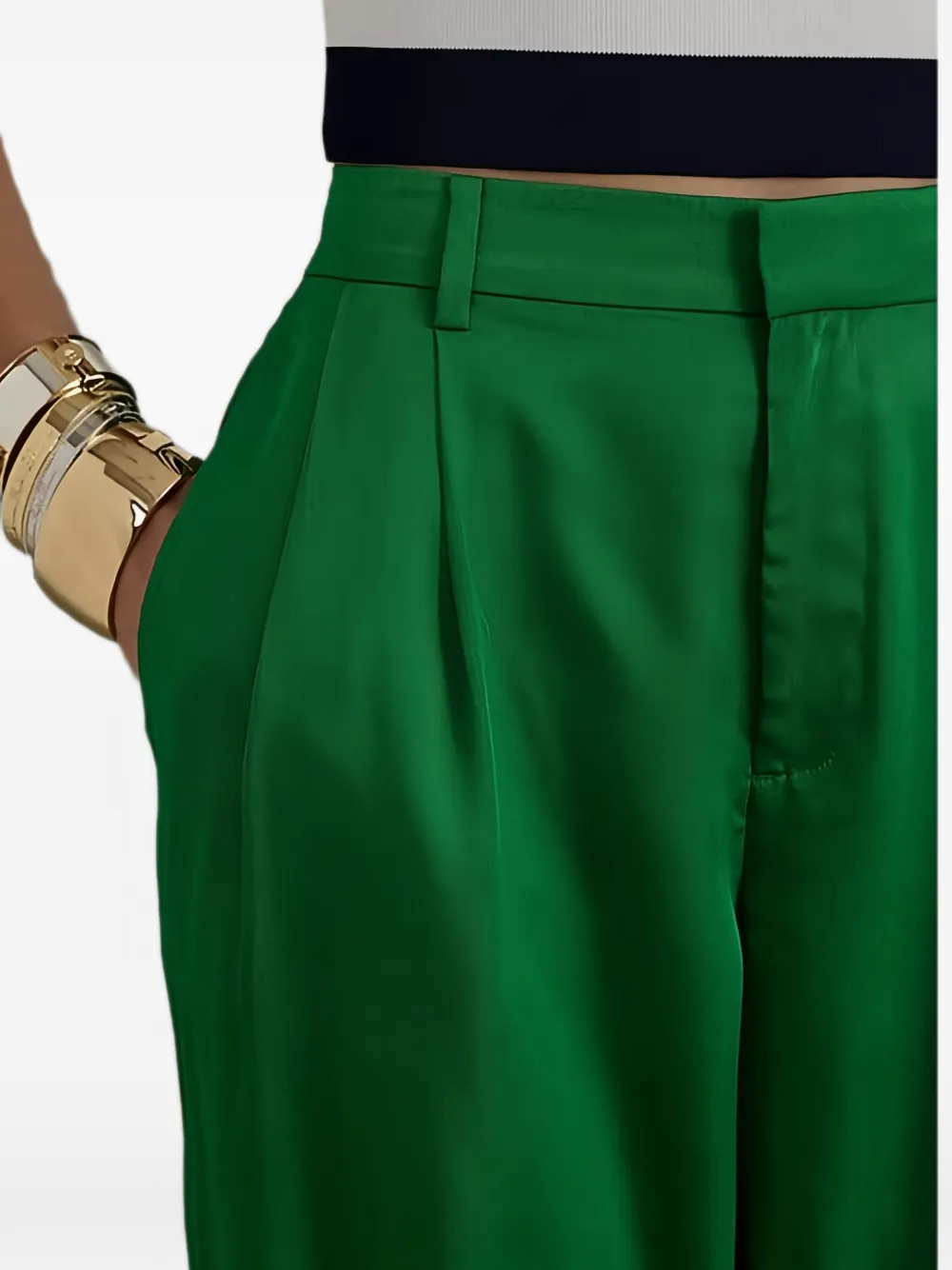 Lauren Ralph Lauren Geplooide pantalon Groen