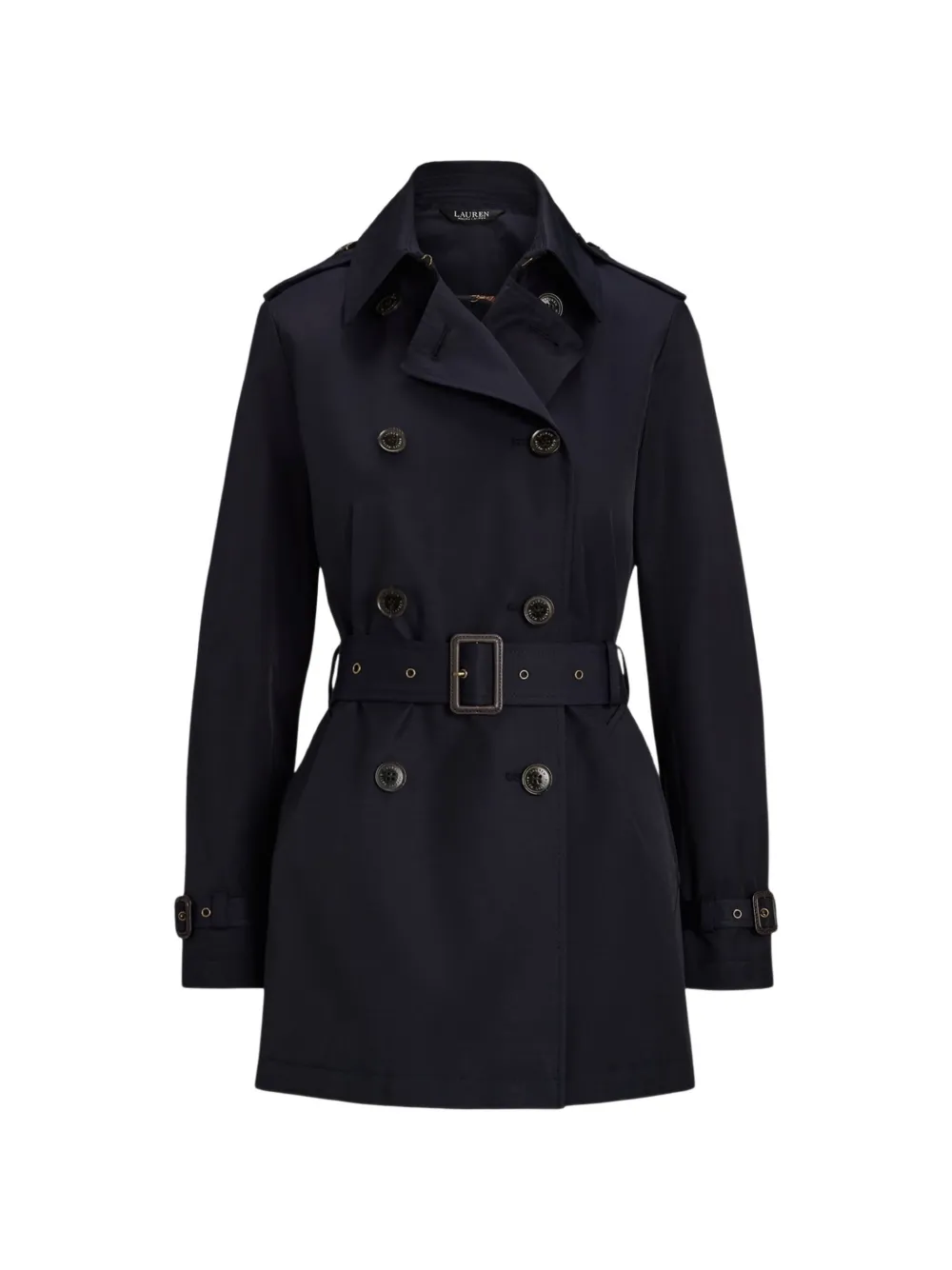 Lauren Ralph Lauren double-breasted belted trench coat - Blue