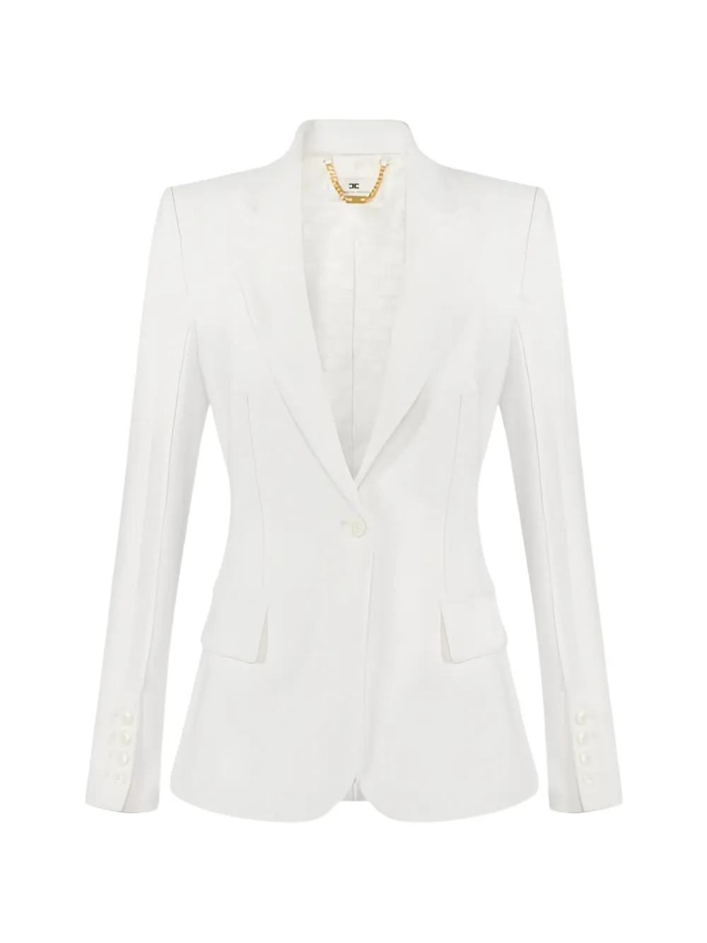 Elisabetta Franchi raw-cut jacket - Bianco