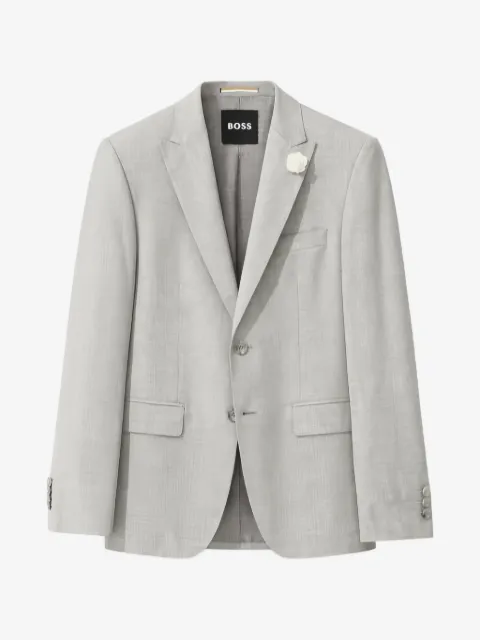BOSS chamarra con solapas de pico