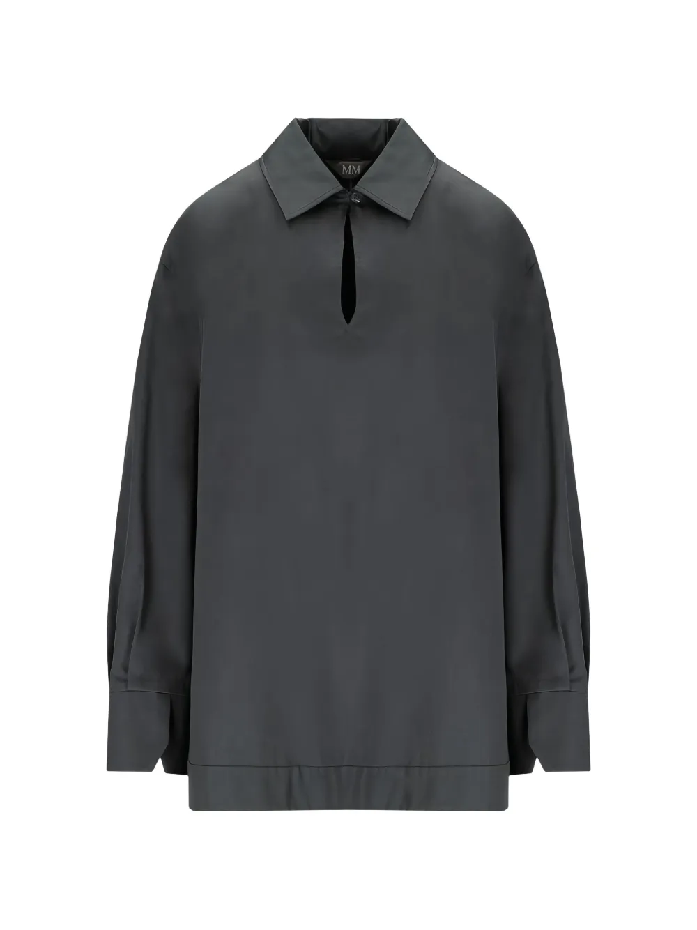 Max Mara Abano keyhole-detail blouse - Grigio