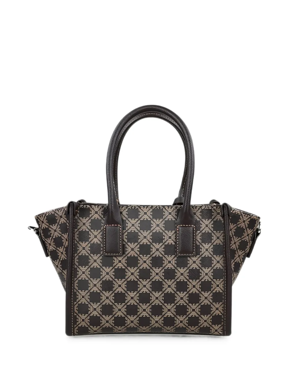 Emporio Armani Shopper met monogram-print en logo-label Bruin