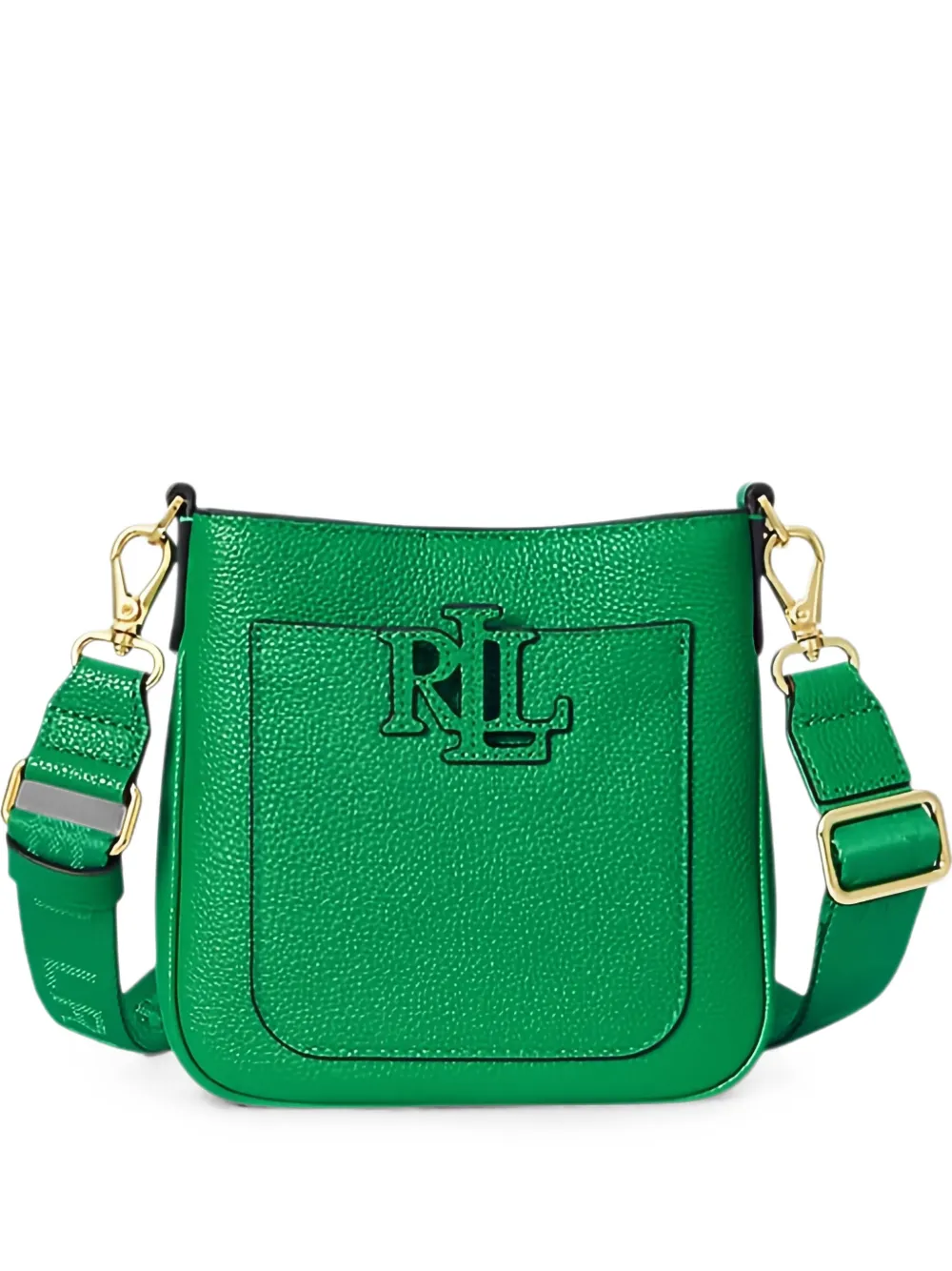 Lauren Ralph Lauren Cameryn logo-patch cross body bag - Verde