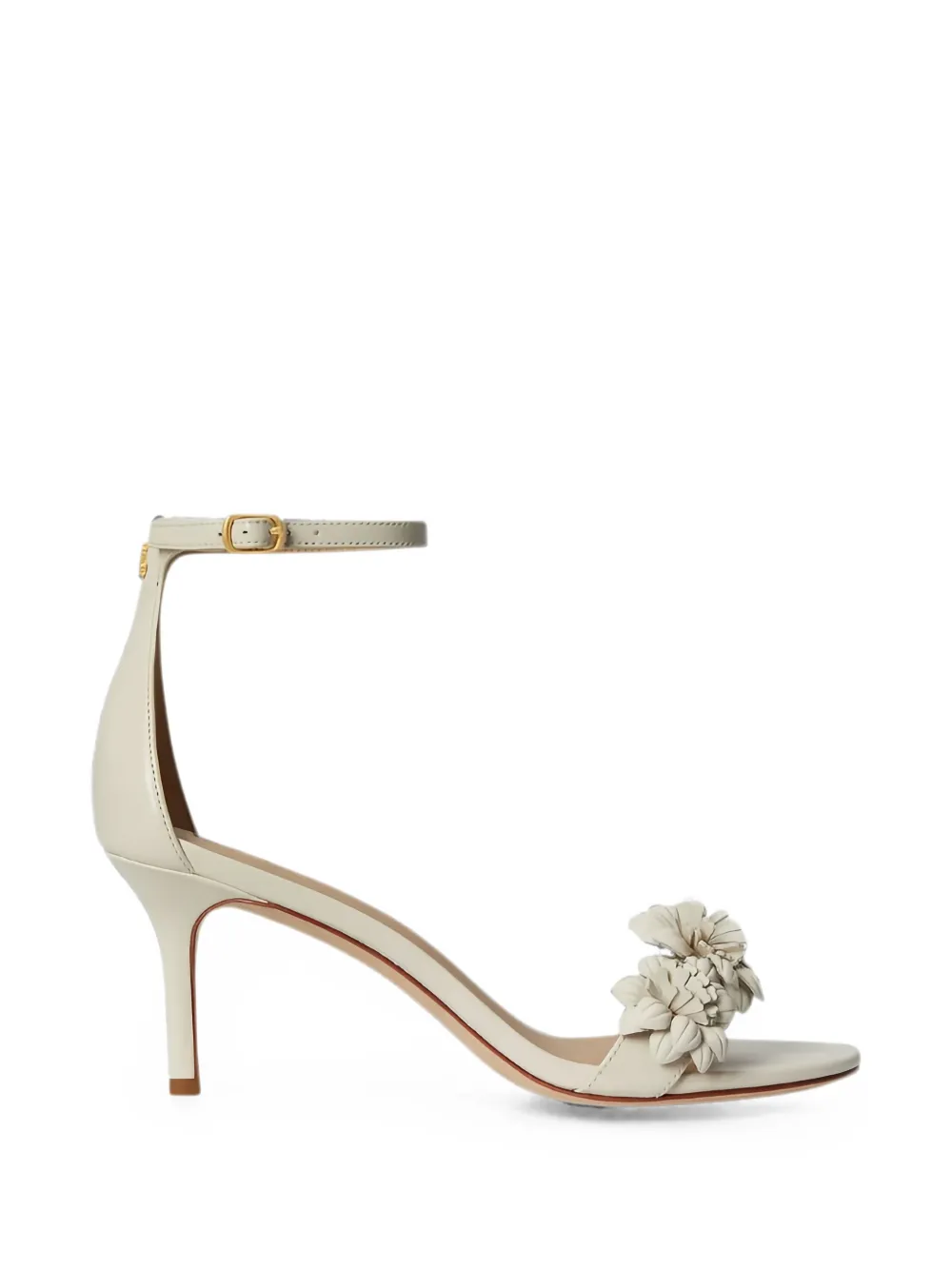 Lauren Ralph Lauren Allie sandalen met bloemen-applicatie Beige