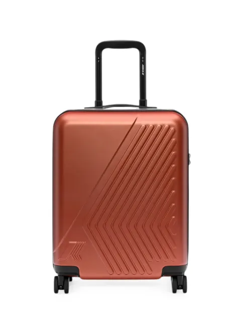 K-Way embossed monogram carry-on suitcase