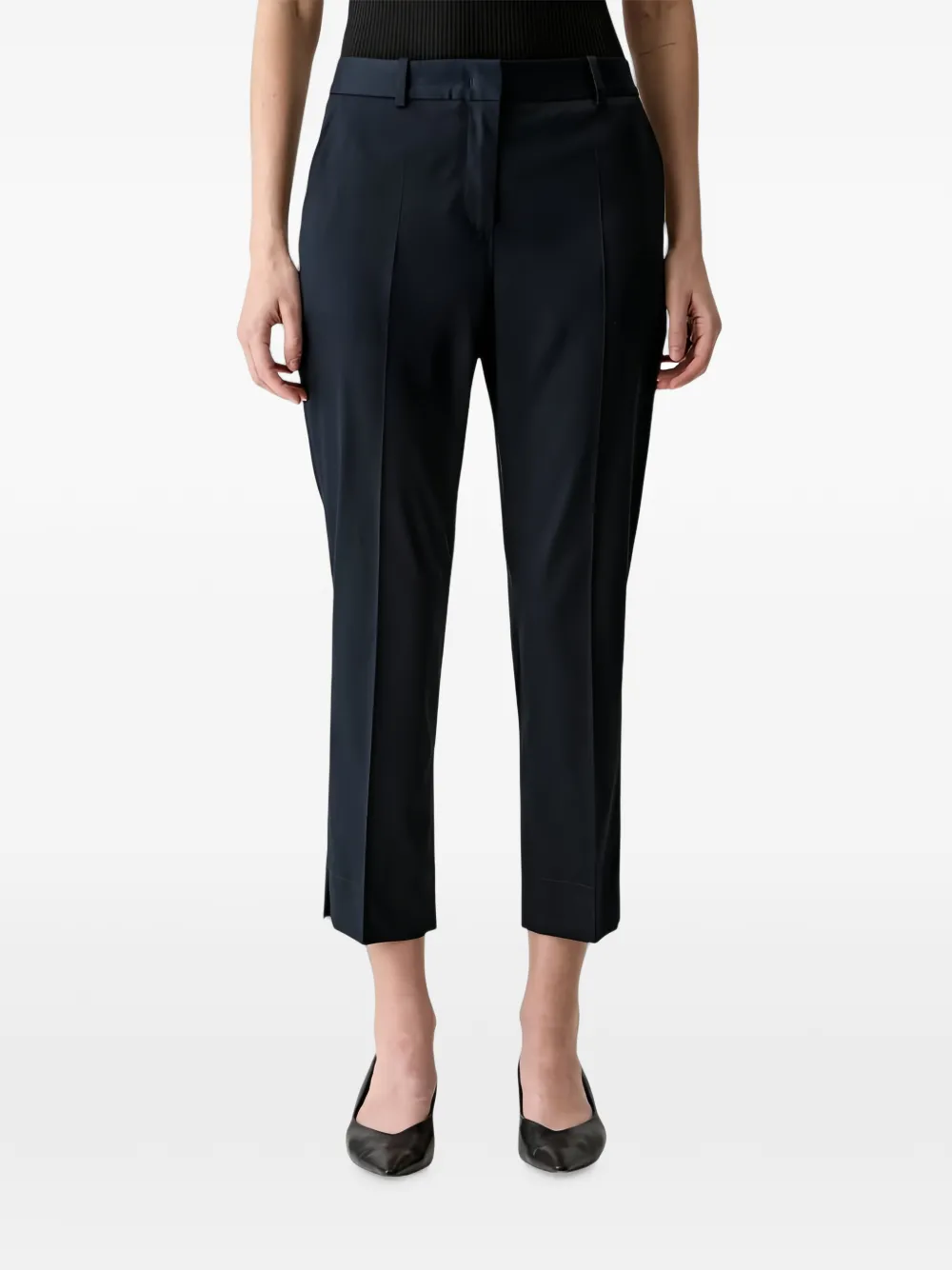 BOSS Tapria-Crop2 tapered trousers - Blu