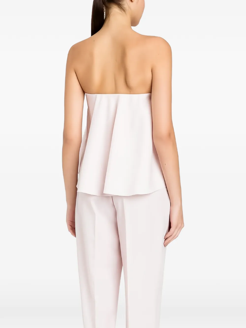 TWINSET Gelaagde strapless top Roze