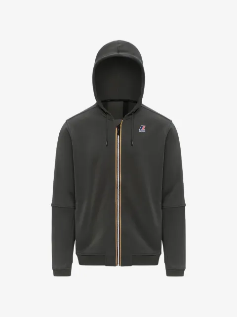 K-Way logo-print zip-up hoodie
